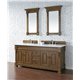 Brookfield 72" Double Vanity Cabinet, Country Oak