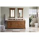 Brookfield 72" Double Vanity Cabinet, Country Oak