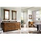 Brookfield 72" Double Vanity Cabinet, Country Oak