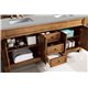 Brookfield 72" Double Vanity Cabinet, Country Oak