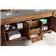 Brookfield 72" Double Vanity Cabinet, Country Oak