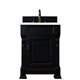 Brookfield 26" Single Vanity Cabinet, Antique Black
