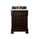 Brookfield 26" Single Vanity Cabinet, Burnished Mahogany