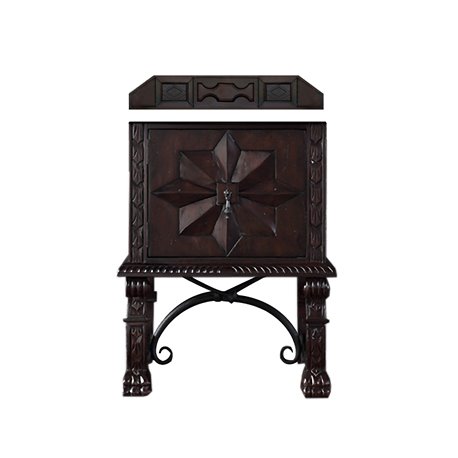 Balmoral 26" Single Vanity Cabinet, Antique Walnut