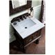 Balmoral 26" Single Vanity Cabinet, Antique Walnut