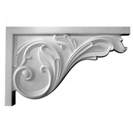 Right Large Acanthus Stair Bracket - SB11X07AC-R 