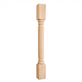 P3 Wood Post with Rope Pattern 