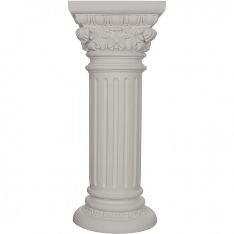 "13 3/4""BW x 14 1/8""TW x 33 1/2""H Acanthus Plant Stand Column"