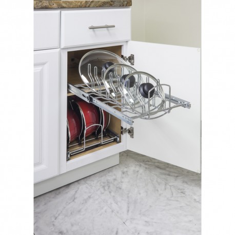 Pots and Pan Lid Organizer for 15" Base Cabinet 