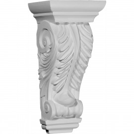 5 3/4W x 4 3/4D x 12 3/8H Odessa Acanthus Leaf Corbel