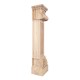 FCORE Acanthus Fluted Wood Fireplace Mantel Corbel with Shell Detail