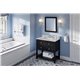 36" Black Adler Vanity, Black Granite Vanity Top, undermount rectangle bowl