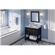 36" Black Adler Vanity, Black Granite Vanity Top, undermount rectangle bowl