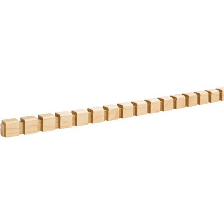 1/2" D x 5/8" H Alder Dentil Moulding