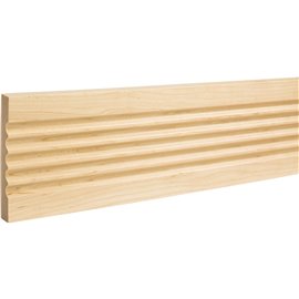 5/8" D x 4" H Alder Fluted Moulding