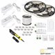 32 Ft.. 225 Lumens/Ft. 12-volt Standard Output Duo Wireless Controller Tape Light Kit, 2 Zone 2 Area, Single-White, Warm White 2