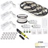 49 Ft., 225 Lumens/Ft. 12-volt Standard Output Quattro Wireless Controller Tape Light Kit, 3 Zone 3 Area, Single-White, Warm Whi