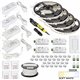 65 Ft., 225 Lumens/Ft. 12-volt Standard Output Quattro Wireless Controller Tape Light Kit, 4 Zone 4 Area, Single-White, Warm Whi