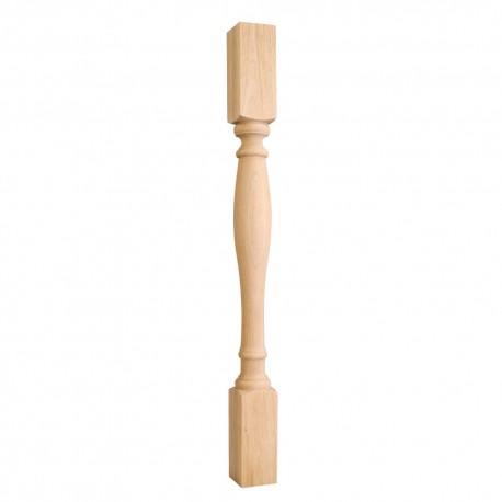 P1-3 Turned Wood Post (Island Leg)