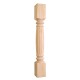 P19 Fluted Turned Wood Post (Island Leg)