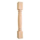 P19 Fluted Turned Wood Post (Island Leg)