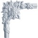 11 3/4W x 11 3/4H x 1P Ashford Leaf Panel Moulding Corner
