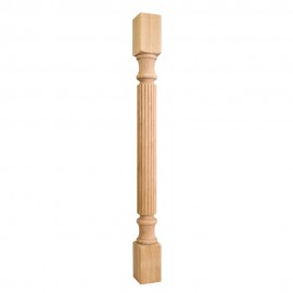 P2-42 Wood Post with Reed Pattern (Island Leg)
