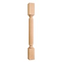 P22 Wood Post with Fluted Pattern (Island Leg)