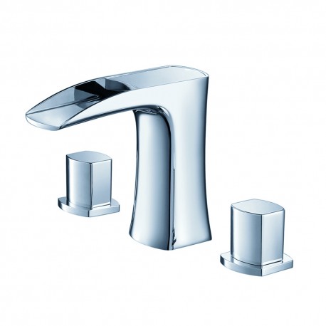 Fresca Fortore Widespread Mount Bathroom Vanity Faucet - Chrome