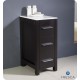 Fresca Torino 12" Espresso Bathroom Linen Side Cabinet