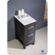 Fresca Torino 12" Espresso Bathroom Linen Side Cabinet