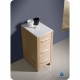 Fresca Torino 12" Light Oak Bathroom Linen Side Cabinet