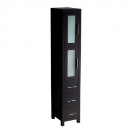 Fresca Torino Espresso Tall Bathroom Linen Side Cabinet