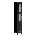 Fresca Torino Espresso Tall Bathroom Linen Side Cabinet