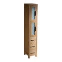 Fresca Torino Light Oak Tall Bathroom Linen Side Cabinet