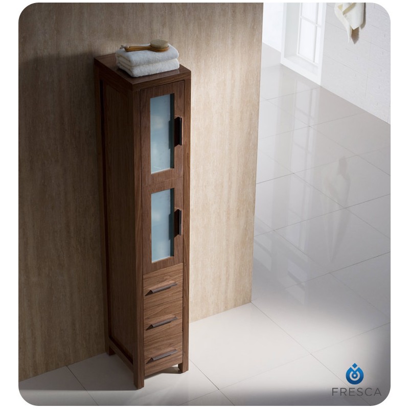 Walnut discount linen cabinet