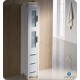 Fresca Torino White Tall Bathroom Linen Side Cabinet