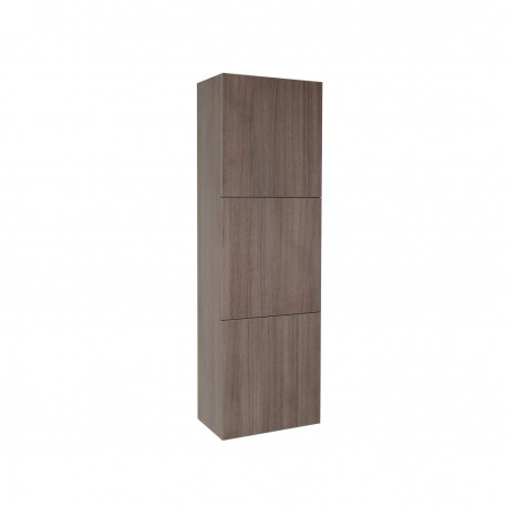 Fresca Gray Oak Bathroom Linen Side Cabinet w/ 3 Large Storage Areas