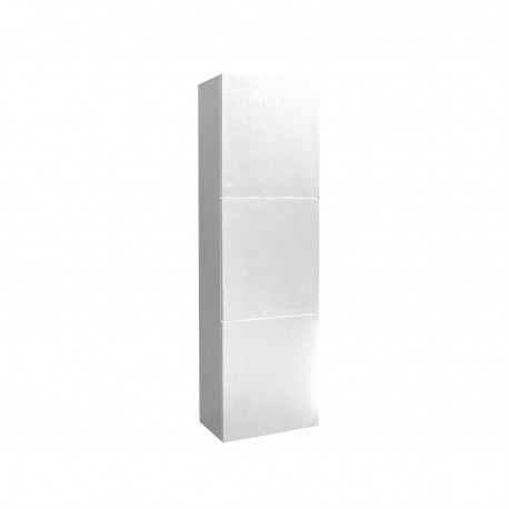 Fresca White Bathroom Linen Side Cabinet w/ 3 Large Storage Areas