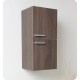 Fresca Gray Oak Bathroom Linen Side Cabinet w/ 2 Storage Areas