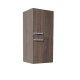 Fresca Gray Oak Bathroom Linen Side Cabinet w/ 2 Storage Areas