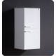 Fresca White Bathroom Linen Side Cabinet w/ 2 Storage Areas