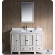 Fresca Oxford 48" Antique White Traditional Bathroom Vanity w/ 2 Side Cabinets