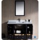 Fresca Oxford 48" Espresso Traditional Bathroom Vanity w/ 2 Side Cabinets