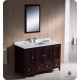 Fresca Oxford 48" Mahogany Traditional Bathroom Vanity w/ 2 Side Cabinets