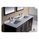 Fresca Oxford 60" Espresso Traditional Double Sink Bathroom Vanity