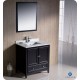 Fresca Oxford 30" Espresso Traditional Bathroom Vanity