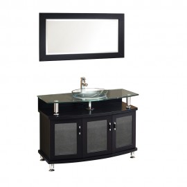 Fresca Contento 43" Espresso Modern Bathroom Vanity w/ Mirror