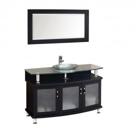 Fresca Contento 48" Espresso Modern Bathroom Vanity w/ Mirror