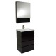 Fresca Amato Espresso Modern Bathroom Vanity w/ Medicine Cabinet